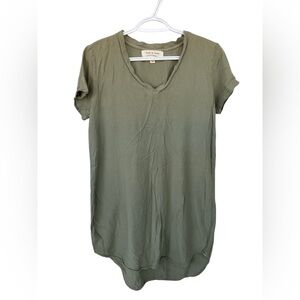 Anthropologie / cloth & stone ladies tshirt dress sage green XS
